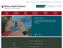 Tablet Screenshot of mercyhealth.org